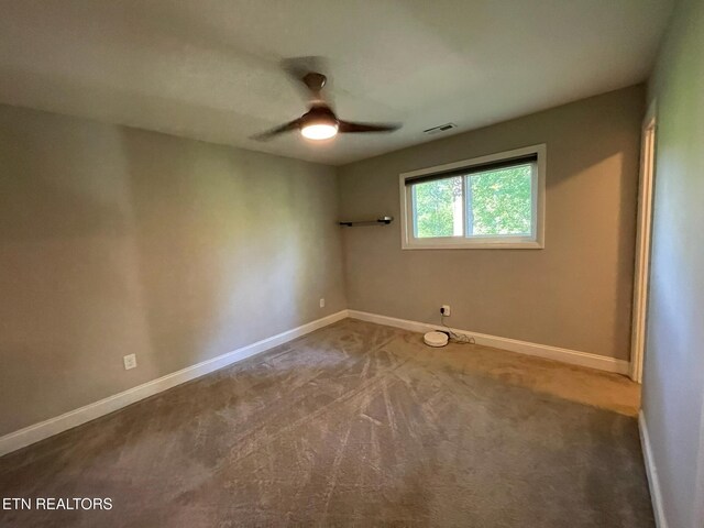 116 Lasalle Rd, Oak Ridge, TN 37830 - unfurnished room with a ceiling fan and carpet flooring