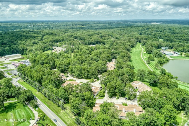 7000 Big Horn Dr Unit C-11, Crossville, TN 38572 - aerial view of property and surrounding area featuring a heavily wooded area and a nearby body of water