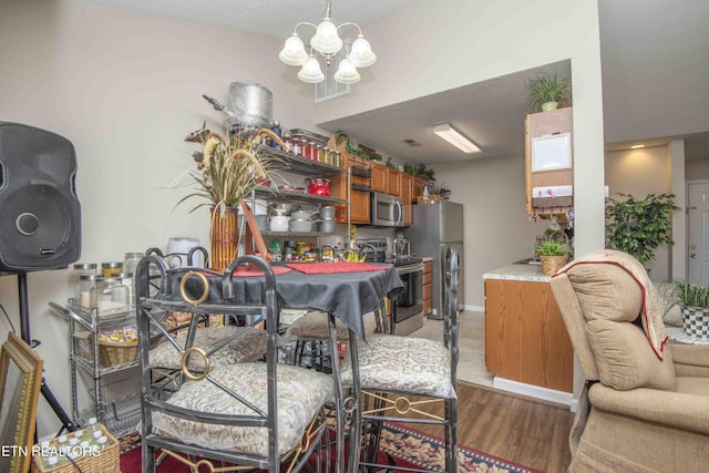 5632 Libby Way, Knoxville, TN 37924 - dining space featuring light wood-style floors and a chandelier