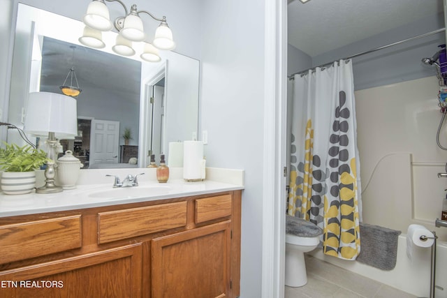 5632 Libby Way, Knoxville, TN 37924 - full bath with vanity, tile patterned flooring, and shower / tub combo
