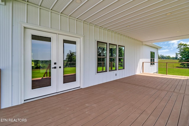 320 Ridge Ln, Monterey, TN 38574 - wooden terrace featuring french doors