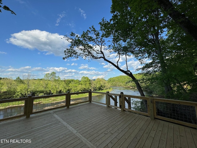 2005 River Mist Cir, New Market, TN 37820 - deck featuring a water view