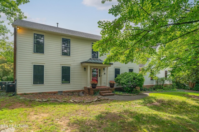 824 W Woodchase Rd, Knoxville, TN 37934 - colonial inspired home with a front yard and a standing seam roof