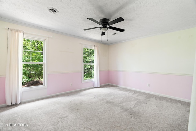 824 W Woodchase Rd, Knoxville, TN 37934 - carpeted empty room featuring a textured ceiling and ceiling fan