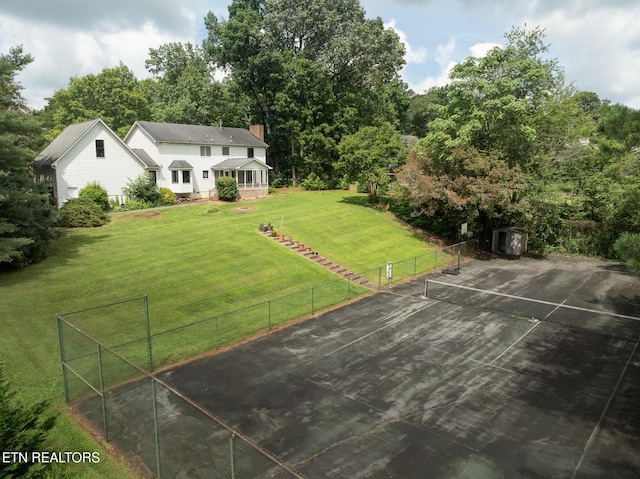 824 W Woodchase Rd, Knoxville, TN 37934 - view of yard with a tennis court