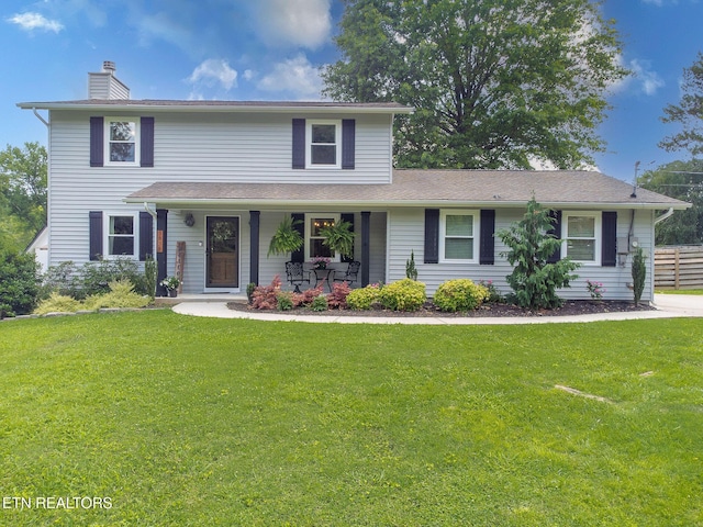 1839 Plumb Creek Cir, Knoxville, TN 37932 - view of front of property with a chimney and a porch