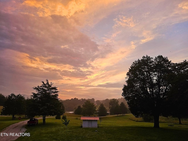 288 Forks Grove Rd, Lafollette, TN 37766 - view of property's community with a yard and a shed
