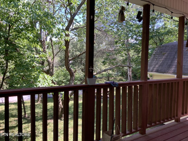 195 Hamblin St, New Tazewell, TN 37825 - view of wooden deck