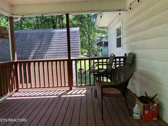 195 Hamblin St, New Tazewell, TN 37825 - view of wooden deck