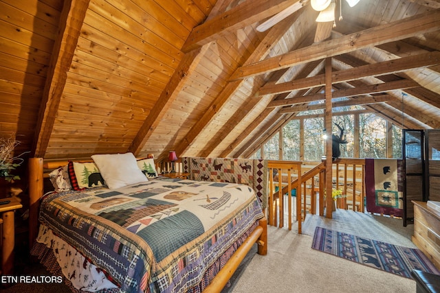 2784 Mountain View Cir, Sevierville, TN 37862 - carpeted bedroom featuring wooden ceiling