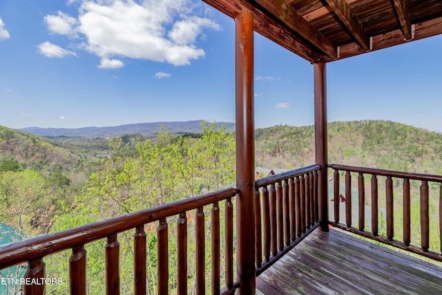 1032 Black Bear Cub Way, Sevierville, TN 37862 - deck featuring a wooded view