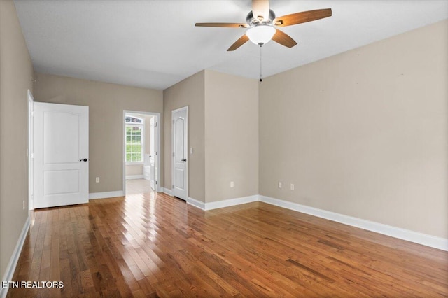 171 Forest Cove Ct, Jacksboro, TN 37757 - empty room featuring wood-type flooring and ceiling fan