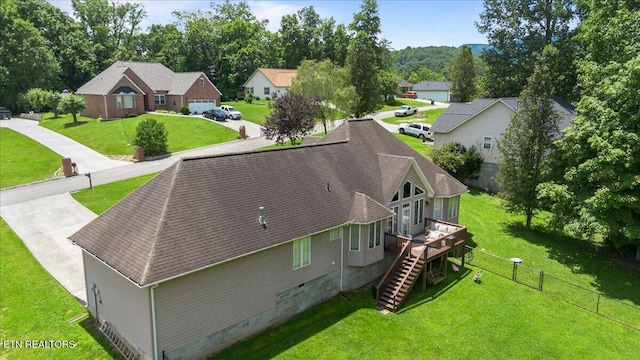 171 Forest Cove Ct, Jacksboro, TN 37757 - aerial perspective of suburban area