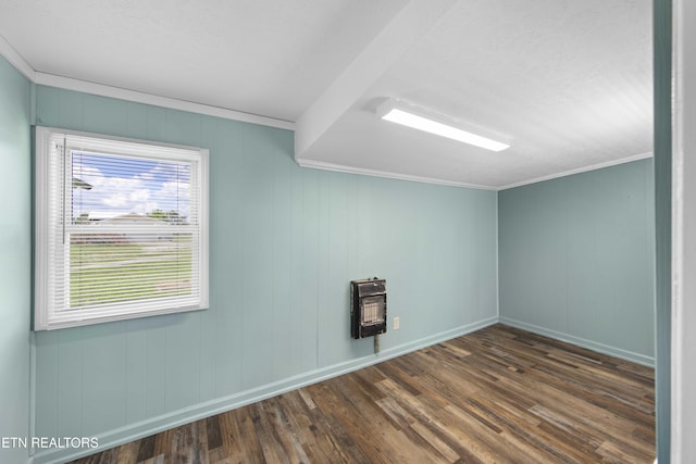 204 Queener St, Jacksboro, TN 37757 - bonus room featuring heating unit and dark wood-type flooring