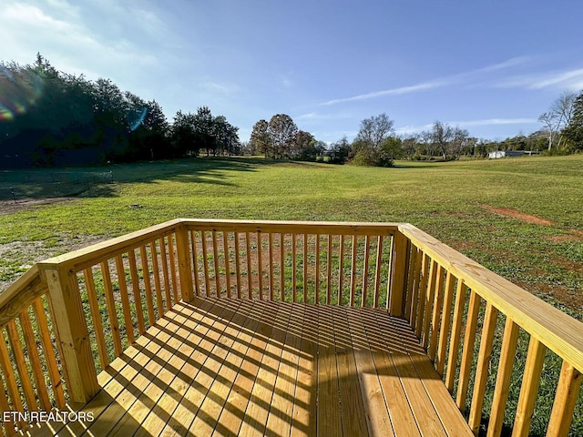 338 Bungalow Dr, Dandridge, TN 37725 - wooden terrace with a lawn