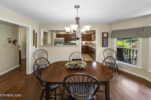 302 Lake St, Harriman, TN 37748 - dining area with a chandelier and wood finished floors