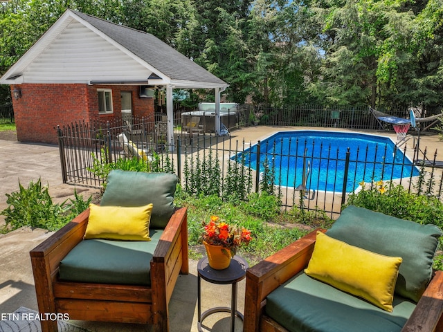 112 Reed Cir, Johnson City, TN 37601 - view of swimming pool featuring a patio area