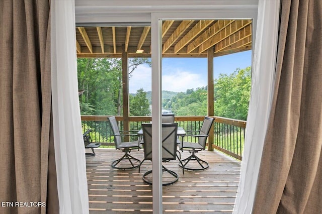 824 Deerfield Way, Lafollette, TN 37766 - view of wooden deck