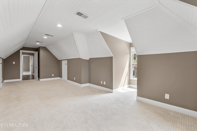 9208 Palomino Way, Knoxville, TN 37922 - additional living space with light colored carpet, vaulted ceiling, and recessed lighting