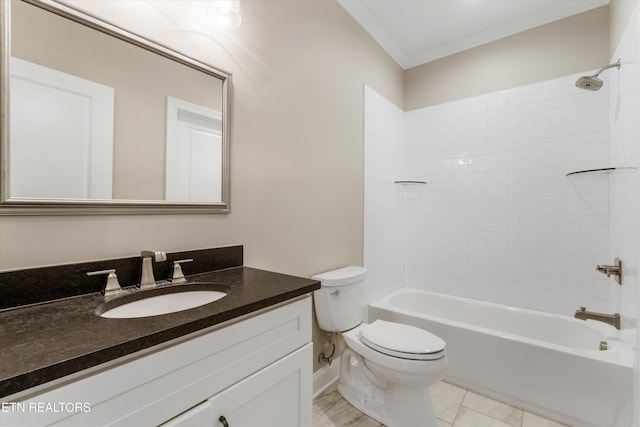 9208 Palomino Way, Knoxville, TN 37922 - full bath with vanity, bathtub / shower combination, and crown molding
