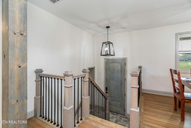 713 Concord Rd, Knoxville, TN 37934 - staircase with wood finished floors and baseboards