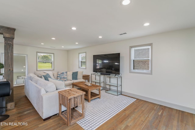 713 Concord Rd, Knoxville, TN 37934 - living room with wood finished floors and recessed lighting