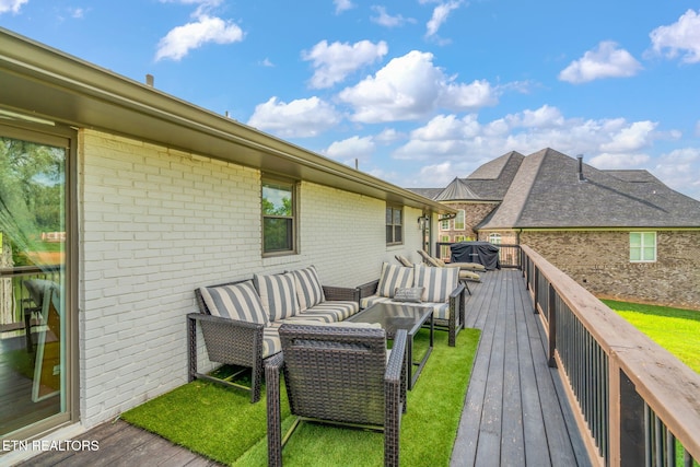 713 Concord Rd, Knoxville, TN 37934 - deck featuring an outdoor living space