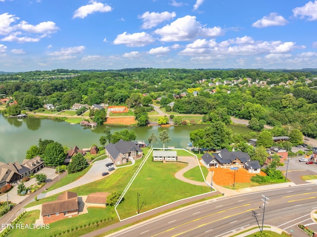 713 Concord Rd, Knoxville, TN 37934 - aerial perspective of suburban area featuring a large body of water