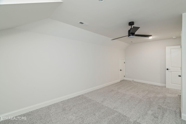 1100 Regality Way, Knoxville, TN 37923 - unfurnished room featuring lofted ceiling, a ceiling fan, and carpet flooring