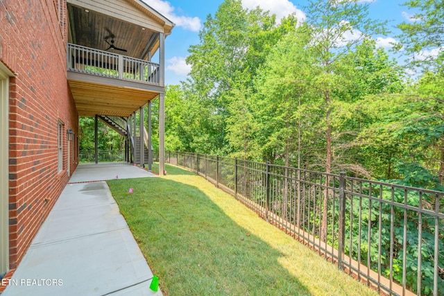 1100 Regality Way, Knoxville, TN 37923 - fenced backyard featuring stairway and a patio