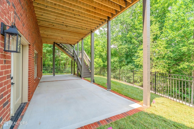 1100 Regality Way, Knoxville, TN 37923 - view of patio / terrace featuring stairway