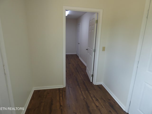 363 Smith Rd, Crossville, TN 38571 - hallway featuring dark wood finished floors and baseboards