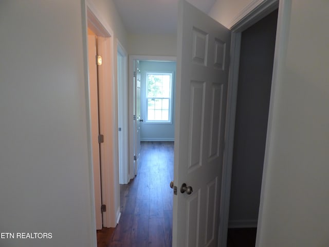 363 Smith Rd, Crossville, TN 38571 - hall with dark wood finished floors and baseboards