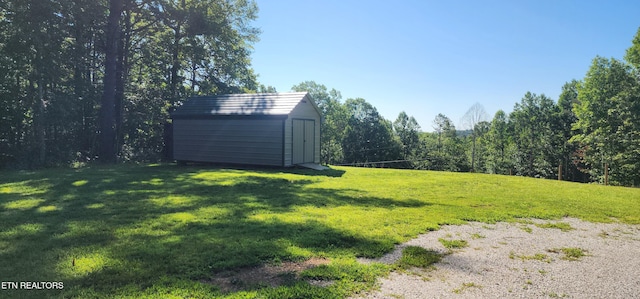 1955 Terry Rd, Oneida, TN 37841 - view of green lawn featuring a storage unit