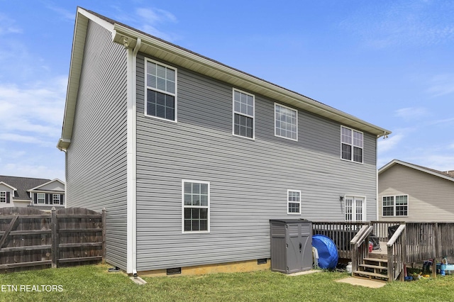 1152 Cloud View Dr, Powell, TN 37849 - back of house featuring a wooden deck and crawl space