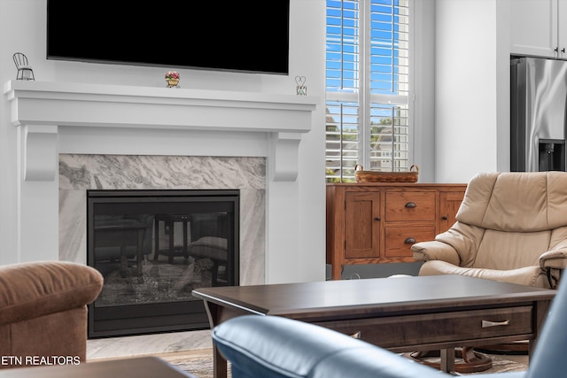 12845 Scarlet Sage Dr, Farragut, TN 37934 - living area with a fireplace