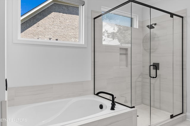 12845 Scarlet Sage Dr, Farragut, TN 37934 - full bath featuring a bath and a stall shower