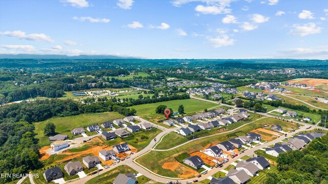 12845 Scarlet Sage Dr, Farragut, TN 37934 - aerial overview of property's location with nearby suburban area
