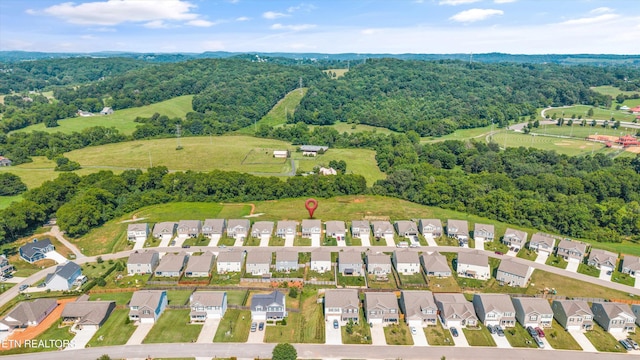 1171 Hampton Place Cir, Loudon, TN 37774 - aerial perspective of suburban area featuring a forest
