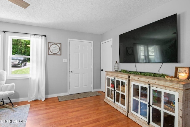 382 Tionesta Dr, Jacksboro, TN 37757 - foyer entrance with wood finished floors and a textured ceiling