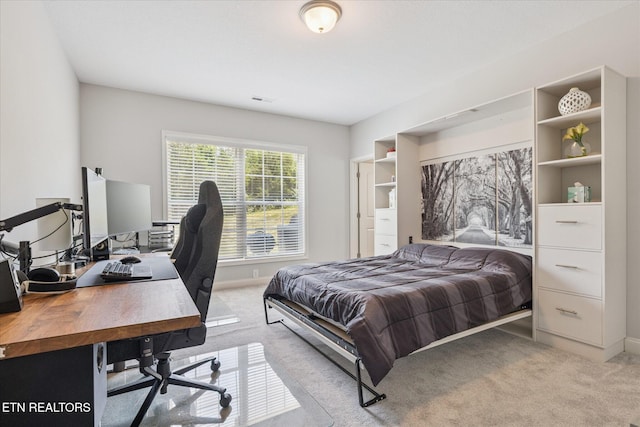 1682 Hickory Reserve Rd, Knoxville, TN 37932 - carpeted bedroom with a desk and baseboards