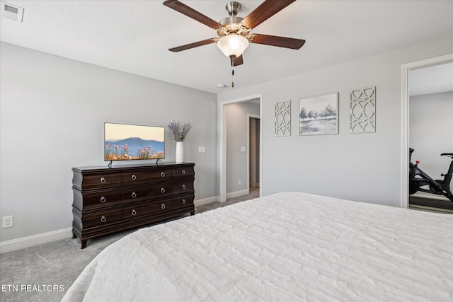 1682 Hickory Reserve Rd, Knoxville, TN 37932 - bedroom with carpet floors and a ceiling fan