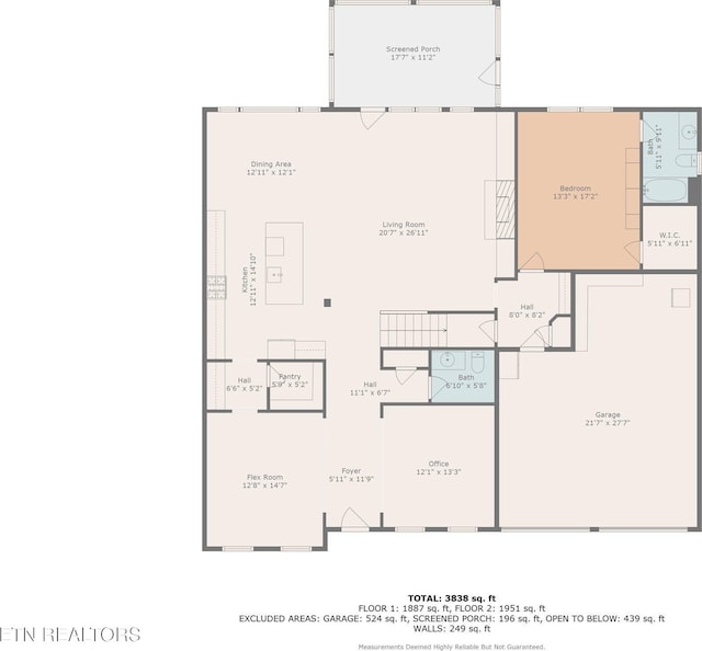 1682 Hickory Reserve Rd, Knoxville, TN 37932 - view of property floor plan