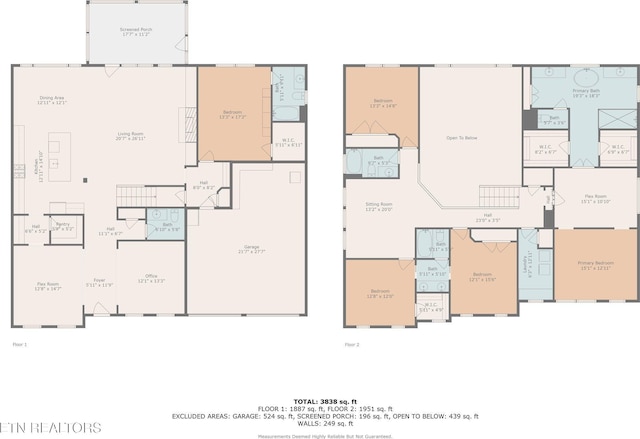 1682 Hickory Reserve Rd, Knoxville, TN 37932 - view of home floor plan