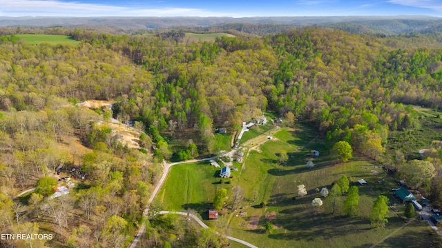 238 Mac Ivey Ln, Lafollette, TN 37766 - aerial view of property and surrounding area featuring a forest
