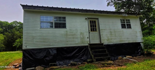 1591 Big Ridge Rd, Spring City, TN 37381 - back of property featuring entry steps and a metal roof