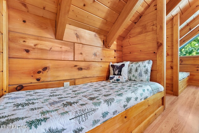 2217 Red Bud Rd, Sevierville, TN 37876 - bedroom with wood finished floors and wood ceiling