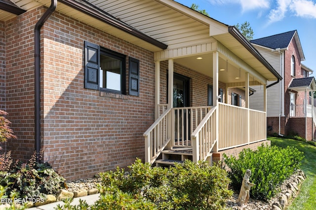8808 Cedar Springs Ln, Knoxville, TN 37923 - doorway to property featuring brick siding