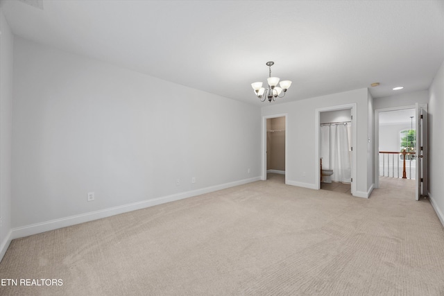1269 Bentley Park Ln, Knoxville, TN 37922 - empty room with a chandelier and light carpet
