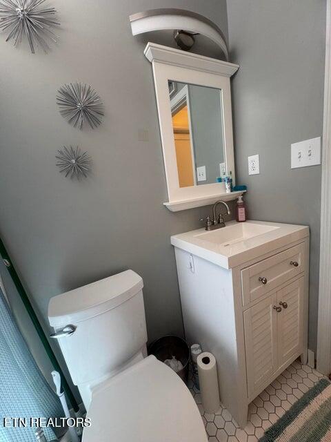 3207 Dove Ln, White Pine, TN 37890 - half bath with vanity and tile patterned flooring